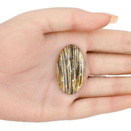 Stick Agate 38.52x22.18x5.5 mm Oval Gemstone LS01205-16