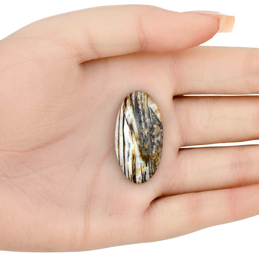 Stick Agate 34x17.86x5.7 mm Oval Gemstone LS01207-16