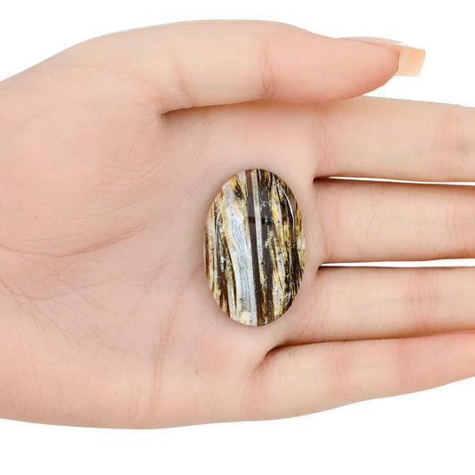 Stick Agate 34.5x22.26x5 mm Oval Gemstone LS01212-16
