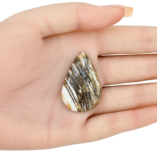 Stick Agate 37.4x24.6x5.8 mm Pear Gemstone LS01219-16