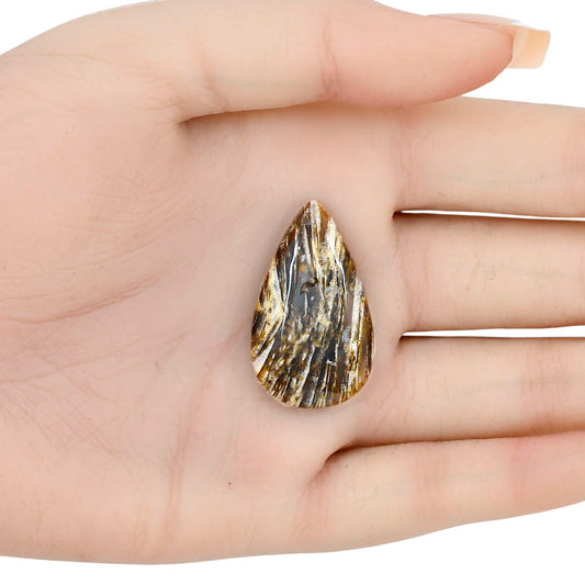 Stick Agate 32.6x19.34x6.5 mm Pear Gemstone LS01222-16