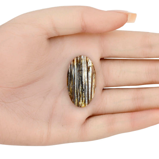 Stick Agate 33.32x18.91x5 mm Oval Gemstone LS01223-16