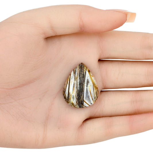 Stick Agate 28.41x22.34x6 mm Pear Gemstone LS01232-16