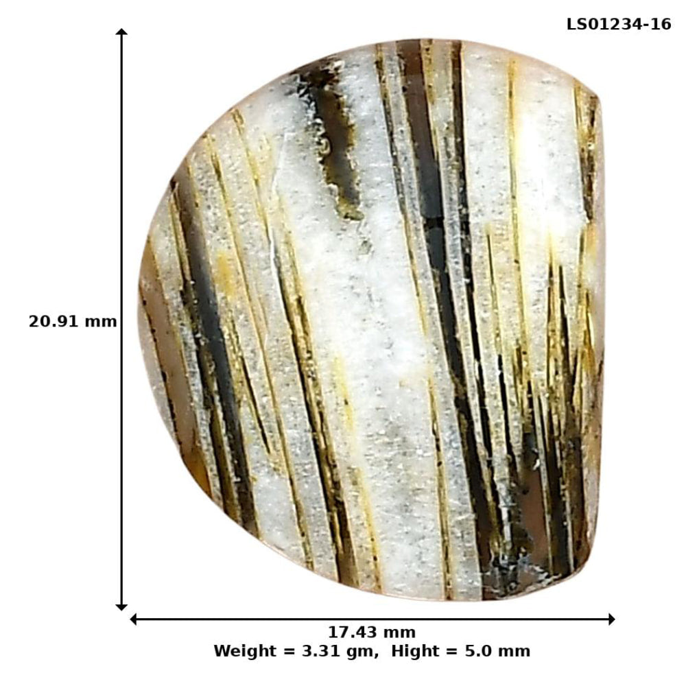 Stick Agate 20.91x17.43x5 mm Fancy Gemstone LS01234-16