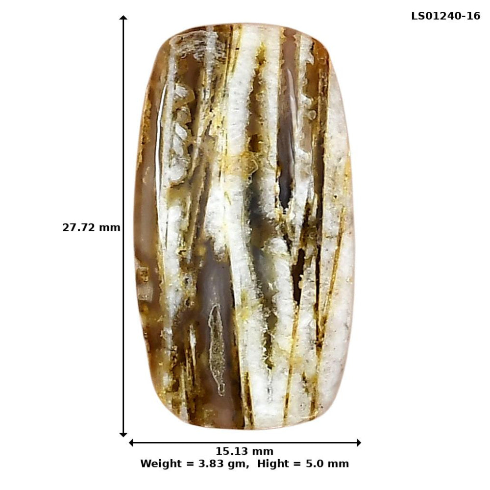 Stick Agate 27.72x15.13x5 mm Cushion Gemstone LS01240-16