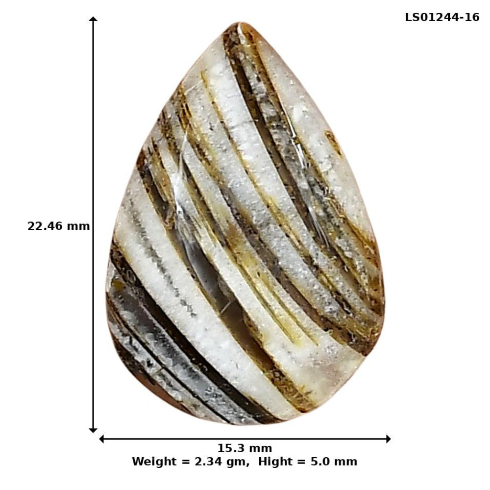 Stick Agate 22.46x15.3x5 mm Pear Gemstone LS01244-16