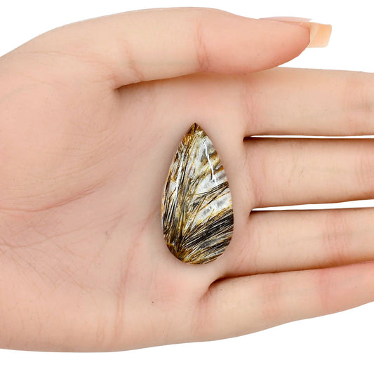 Stick Agate 37.17x19.17x5.7 mm Pear Gemstone LS01250-16