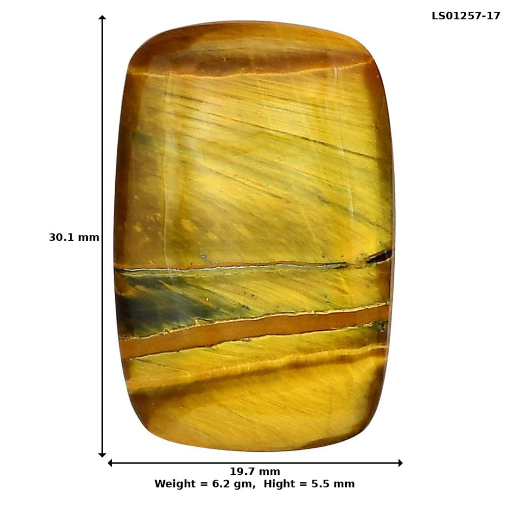 Blue Tiger Eye 30.1x19.7x5.5 mm Cushion Gemstone LS01257-17