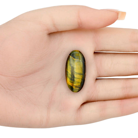 Blue Tiger Eye 31x15.1x7 mm Oval Gemstone LS01262-17