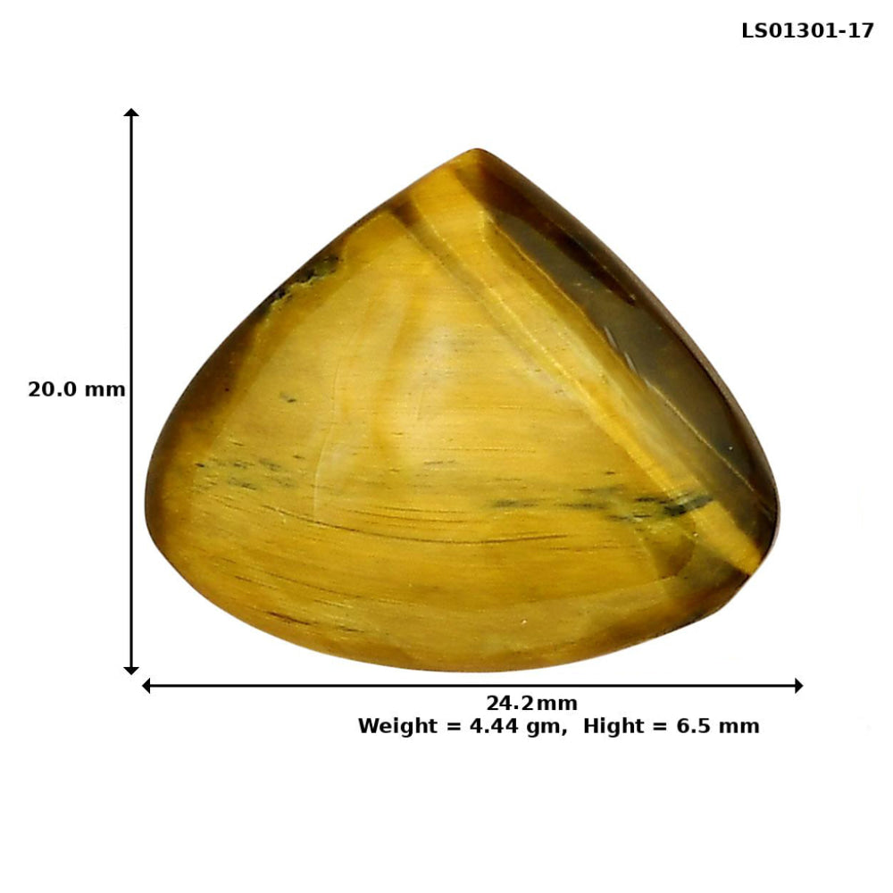 Blue Tiger Eye 24.2x20x6.5 mm Pear Gemstone LS01301-17