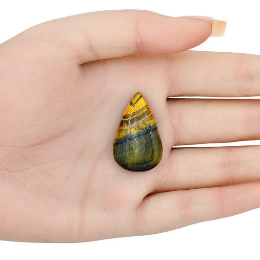 Blue Tiger Eye 31.1x19.3x6.5 mm Pear Gemstone LS01303-17