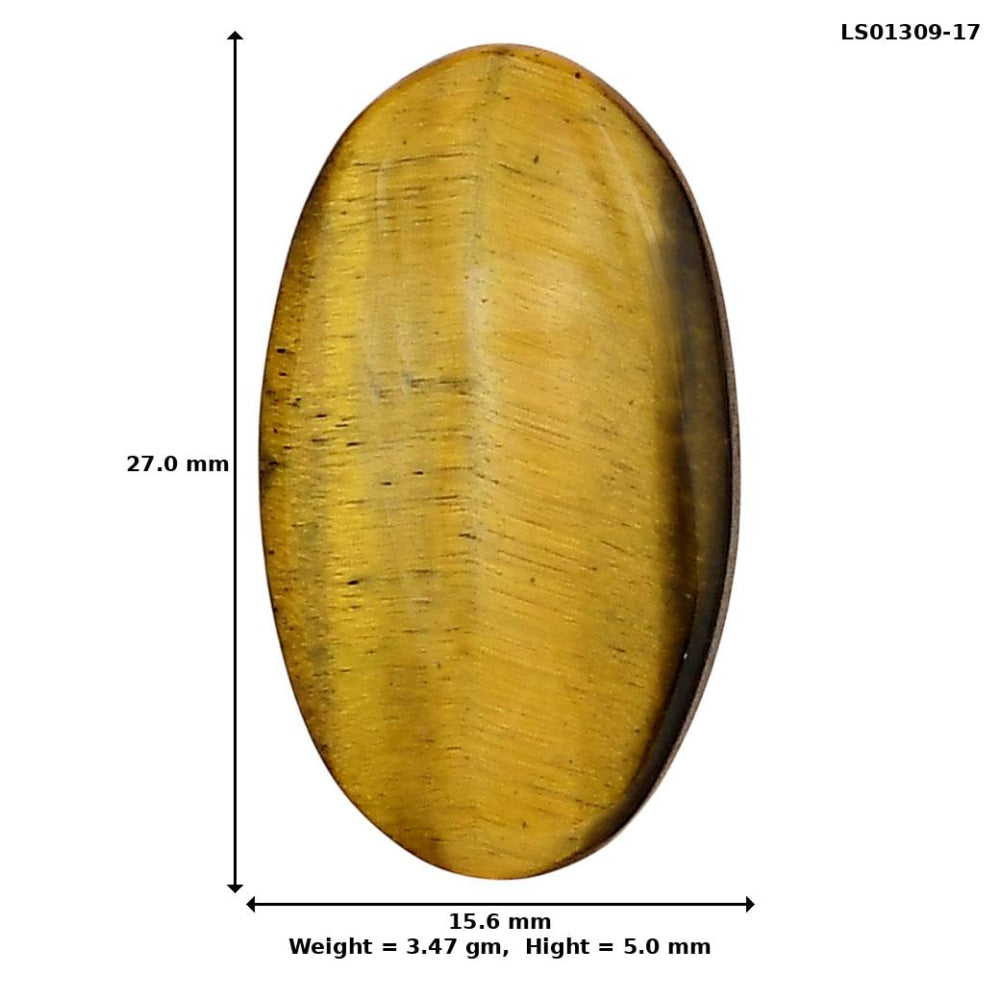 Blue Tiger Eye 27x15.6x5 mm Oval Gemstone LS01309-17