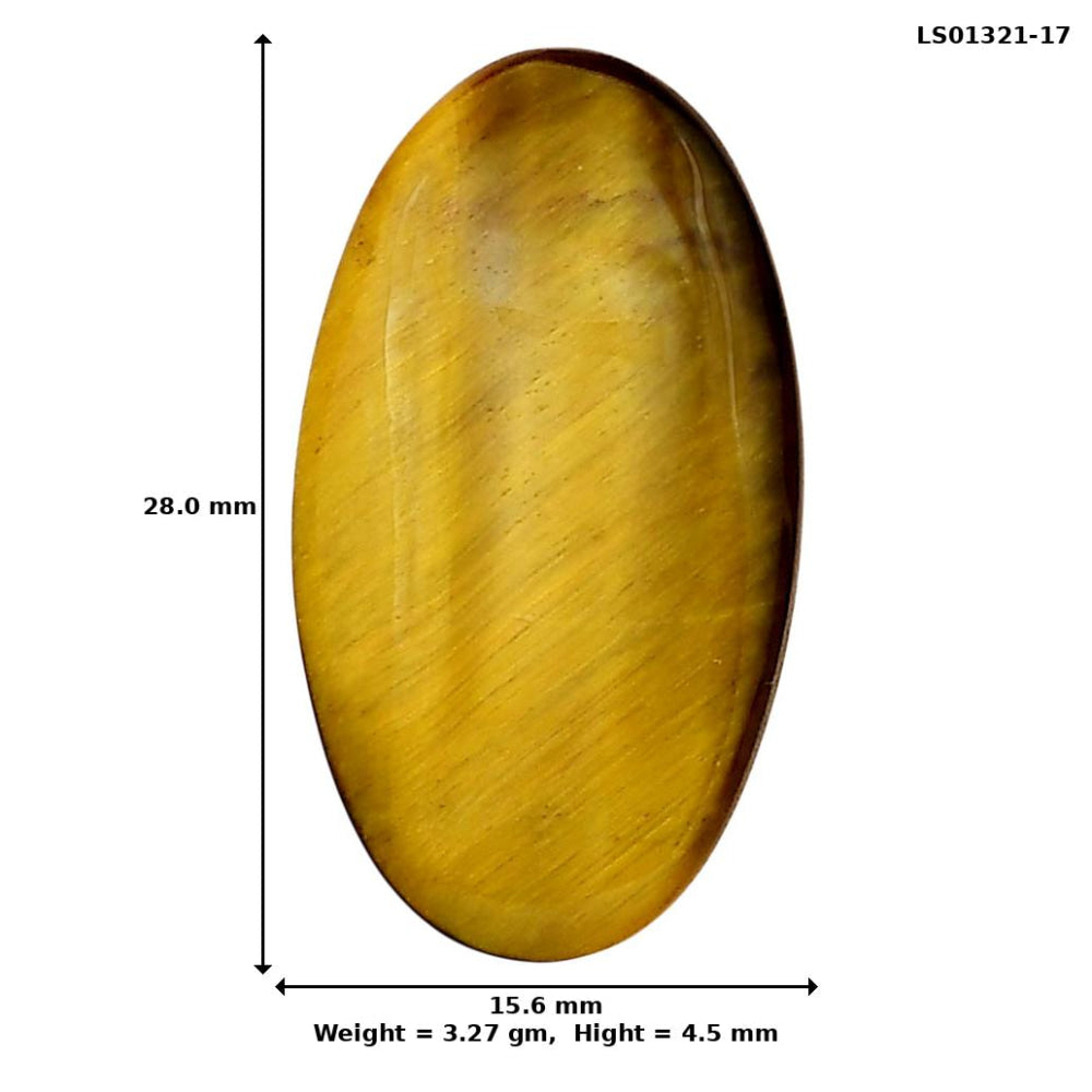 Blue Tiger Eye 28x15.6x4.5 mm Oval Gemstone LS01321-17