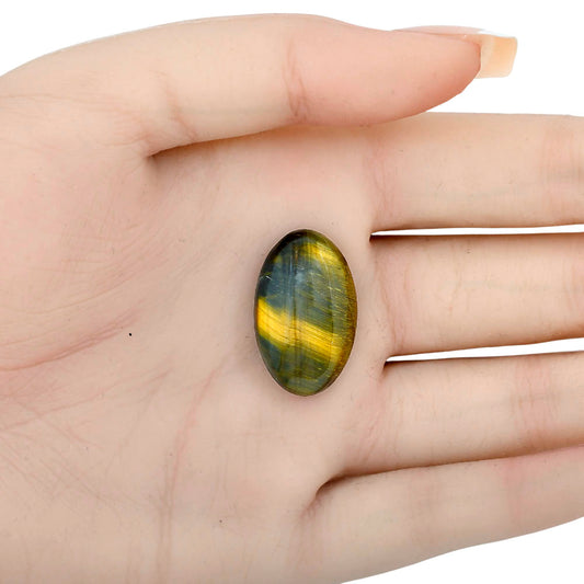 Blue Tiger Eye 25.5x16x7 mm Oval Gemstone LS01333-17