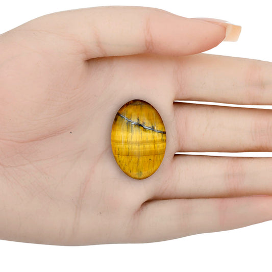 Blue Tiger Eye 29.85x20.5x5.5 mm Oval Gemstone LS01336-17