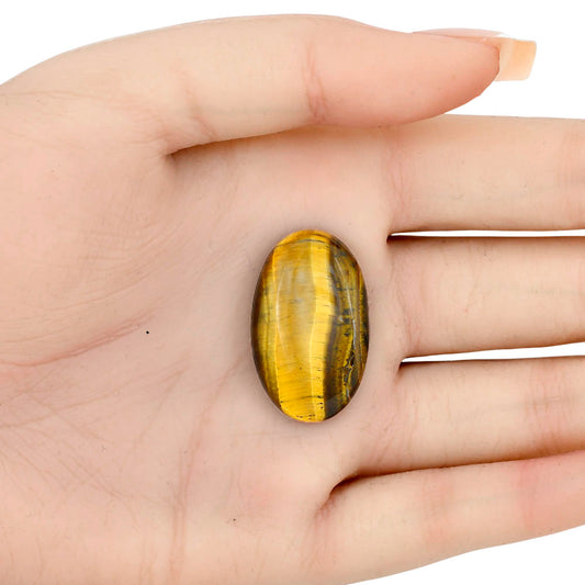 Blue Tiger Eye 29.65x18.3x6 mm Oval Gemstone LS01359-17
