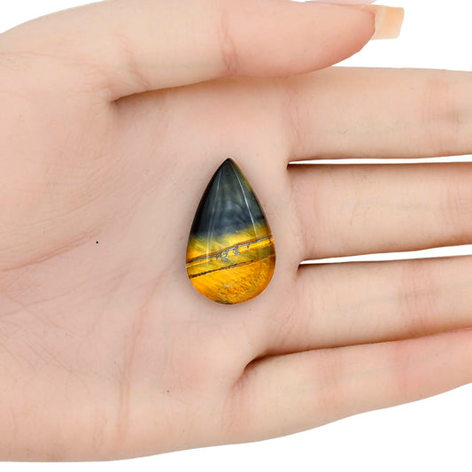 Blue Tiger Eye 28x17.3x5.5 mm Pear Gemstone LS01365-17