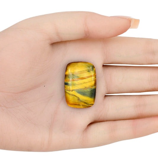 Blue Tiger Eye 29.7x20.5x5 mm Baguette Gemstone LS01366-17