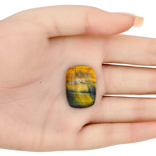 Blue Tiger Eye 26x18.5x6 mm Cushion Gemstone LS01398-17