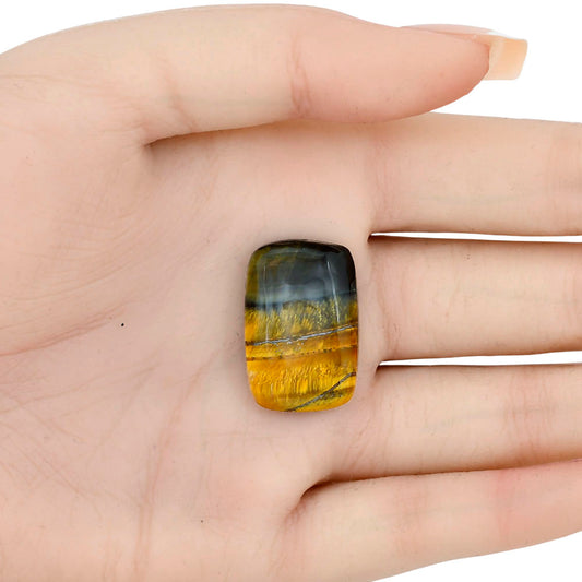 Blue Tiger Eye 25.8x17.2x6 mm Baguette Gemstone LS01408-17