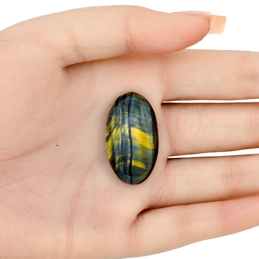 Blue Tiger Eye 32.3x18.5x7 mm Oval Gemstone LS01409-17