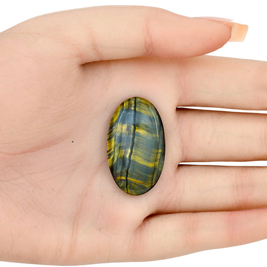 Blue Tiger Eye 34x20x5 mm Oval Gemstone LS01415-17