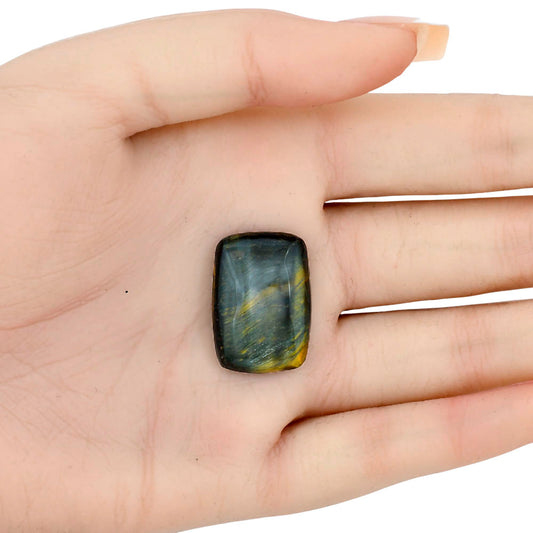 Blue Tiger Eye 24.6x17.2x5.5 mm Baguette Gemstone LS01422-17