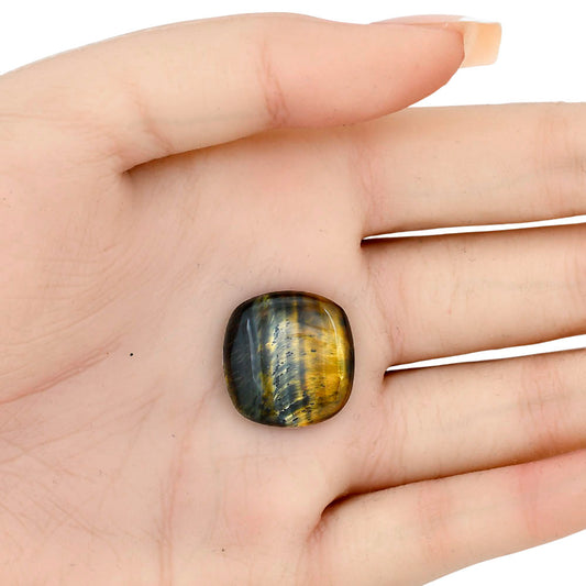 Blue Tiger Eye 20x19.2x5 mm Cushion Gemstone LS01423-17