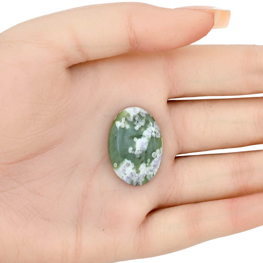 Peace Jade 27x18.8x5 mm Oval Gemstone LS01479-19