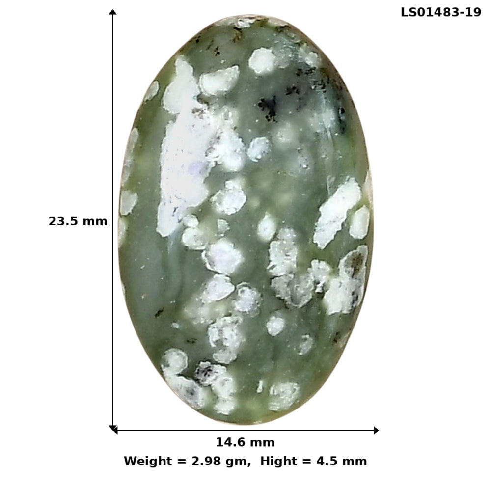 Peace Jade 23.5x14.6x4.5 mm Oval Gemstone LS01483-19