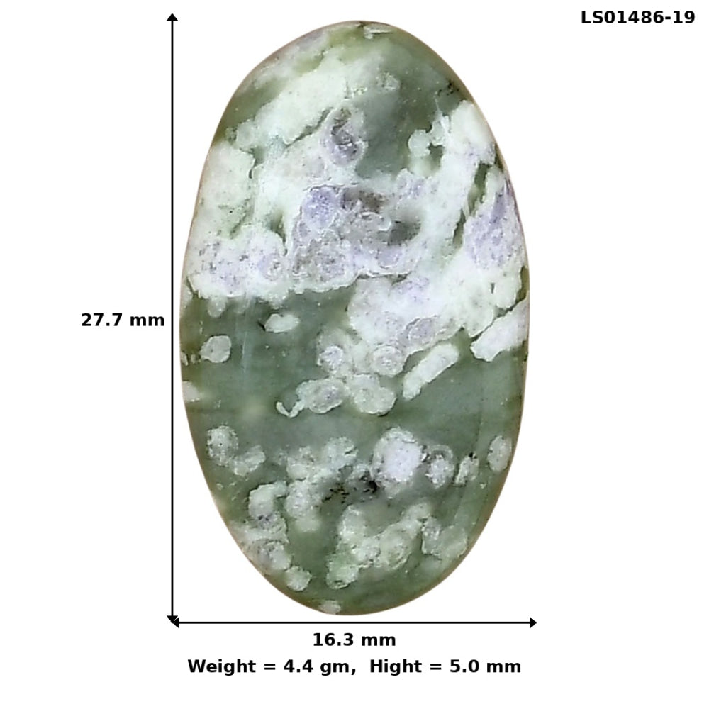 Peace Jade 27.7x16.3x5 mm Oval Gemstone LS01486-19