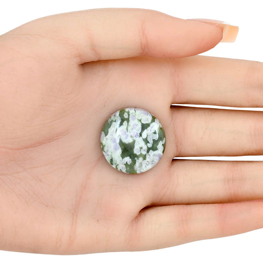 Peace Jade 24.2x23.8x6 mm Round Gemstone LS01487-19