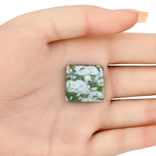 Peace Jade 21.75x20.9x6 mm Baguette Gemstone LS01492-19