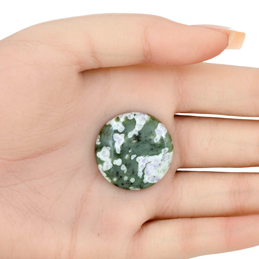 Peace Jade 27.3x27.3x5.5 mm Round Gemstone LS01500-19