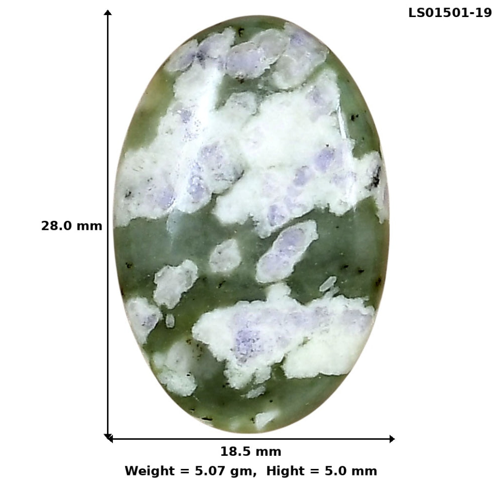 Peace Jade 28x18.5x5 mm Oval Gemstone LS01501-19