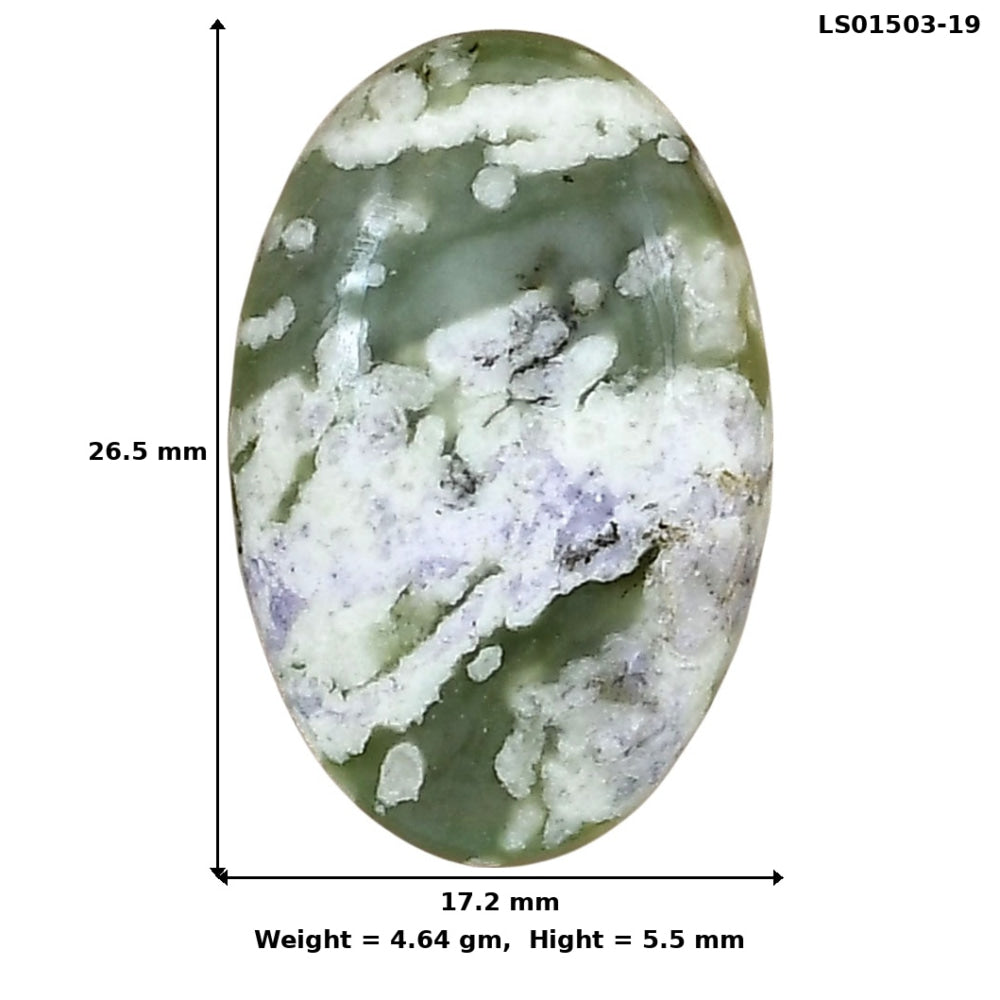 Peace Jade 26.5x17.2x5.5 mm Oval Gemstone LS01503-19