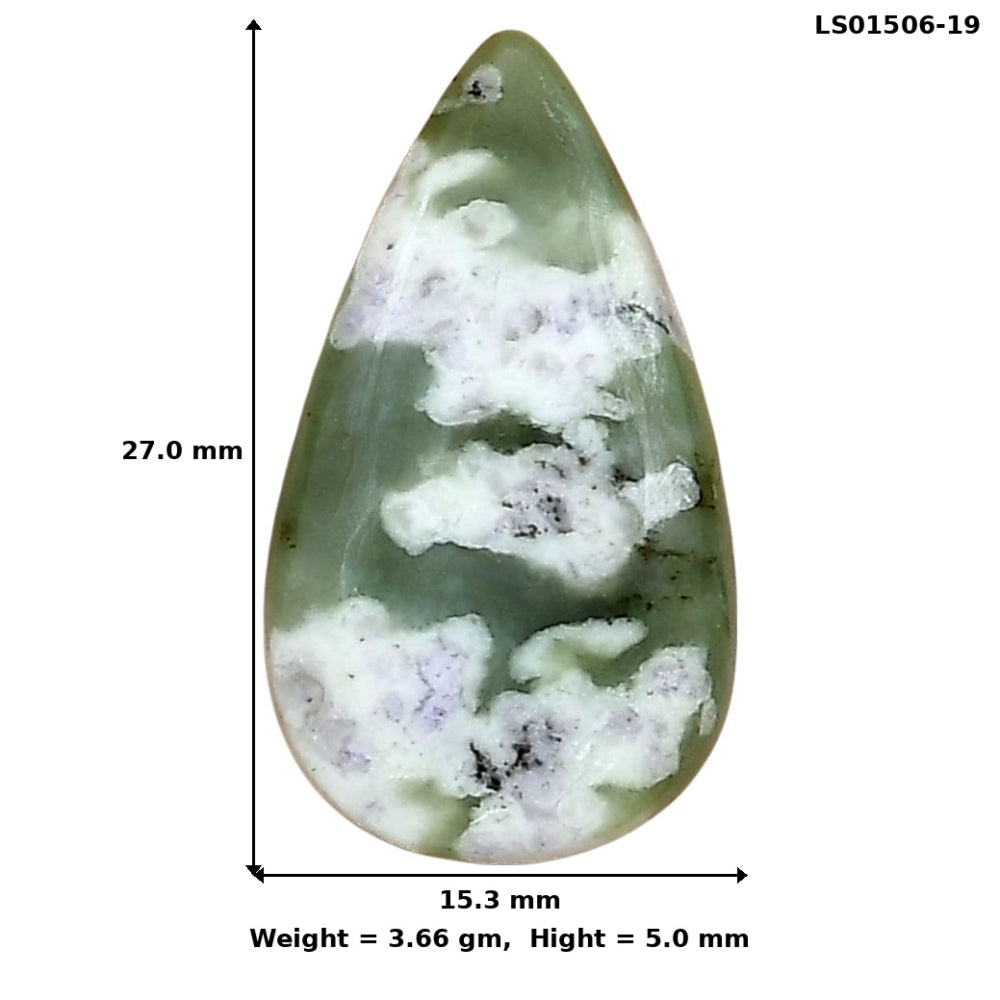 Peace Jade 27x15.3x5 mm Pear Gemstone LS01506-19