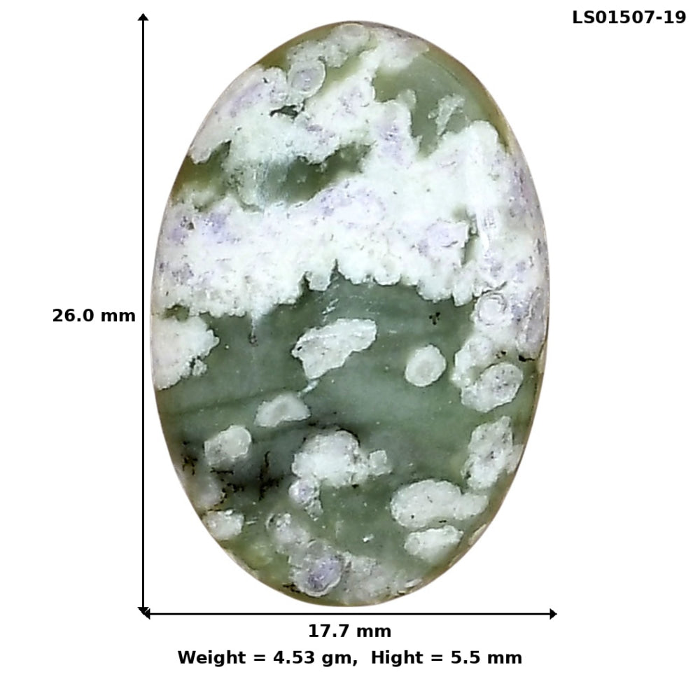 Peace Jade 26x17.7x5.5 mm Oval Gemstone LS01507-19