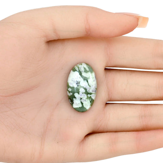 Peace Jade 28x17x5 mm Oval Gemstone LS01508-19