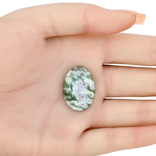 Peace Jade 26.6x18.5x5 mm Oval Gemstone LS01511-19
