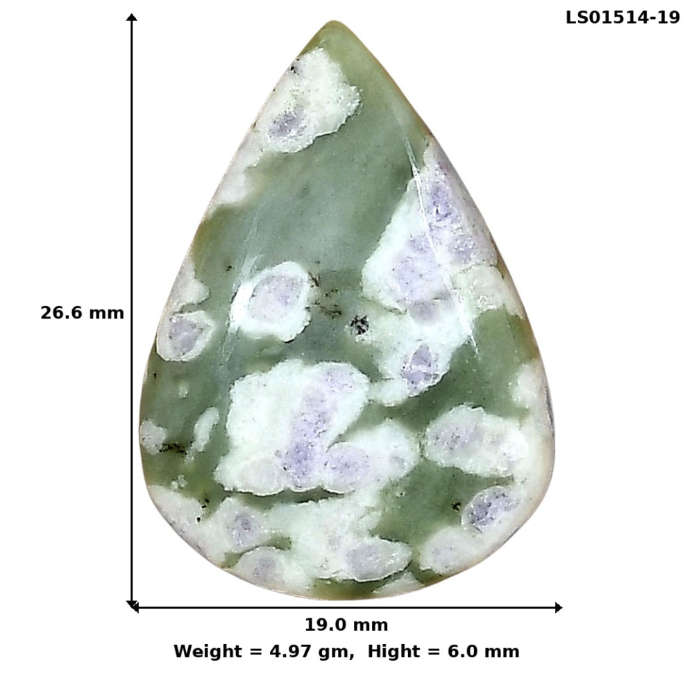 Peace Jade 26.6x19x6 mm Pear Gemstone LS01514-19