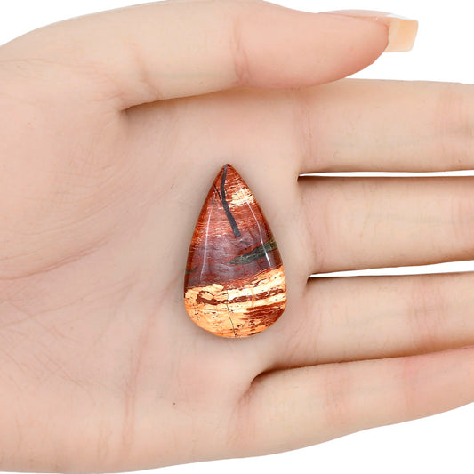 Snake Skin Jasper 33.3x19.6x5.5 mm Pear Gemstone LS01558-11