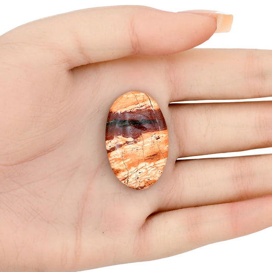Snake Skin Jasper 33.8x21.45x6 mm Oval Gemstone LS01563-11