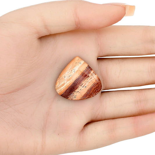 Snake Skin Jasper 26.9x25.2x5.5 mm Heart Gemstone LS01565-11