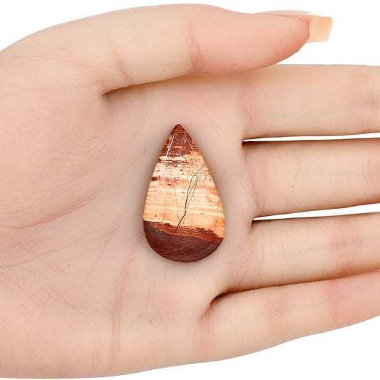 Snake Skin Jasper 34x20x5 mm Pear Gemstone LS01575-11
