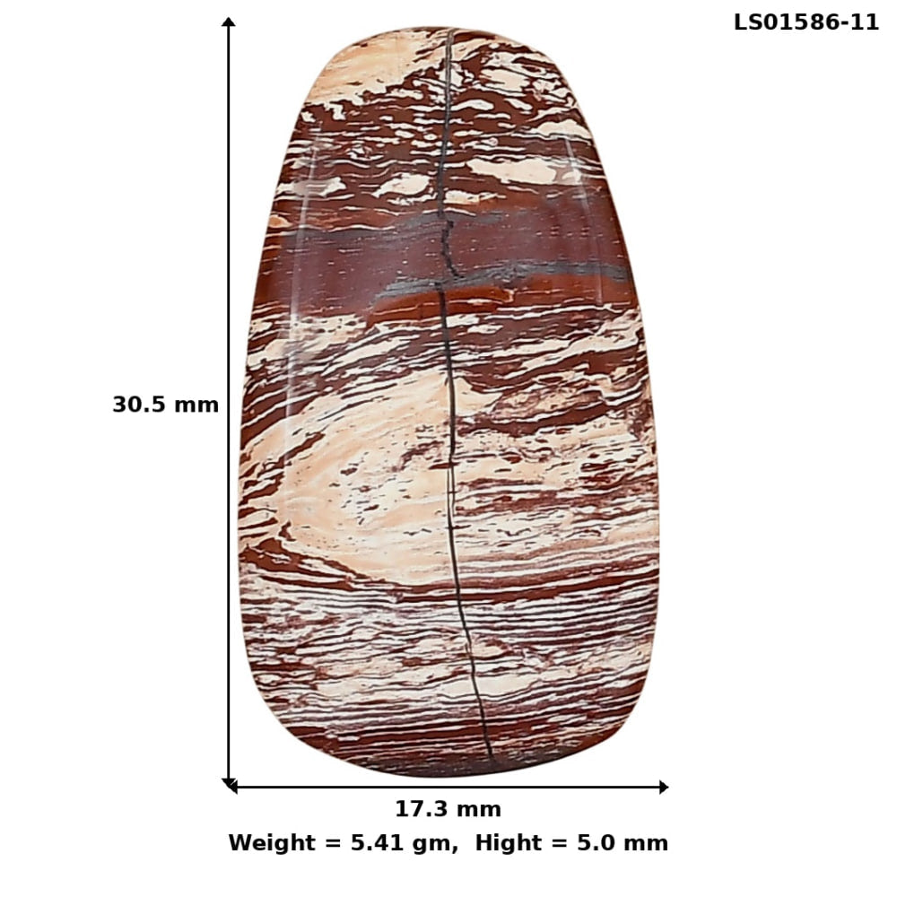 Snake Skin Jasper 30.5x17.3x5 mm Fancy Gemstone LS01586-11