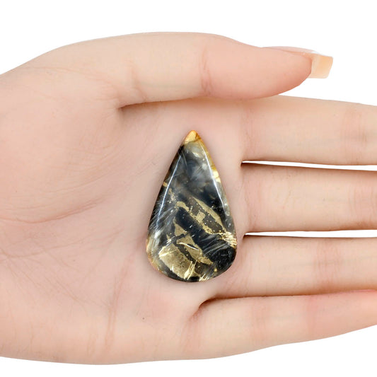 Bat Cave Jasper 40.8x24.5x4.6 mm Pear Gemstone LS01622-21