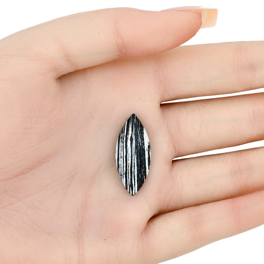 Silver Leaf Obsidian 28x12.2x5.6 mm Marquise Gemstone LS01653-22