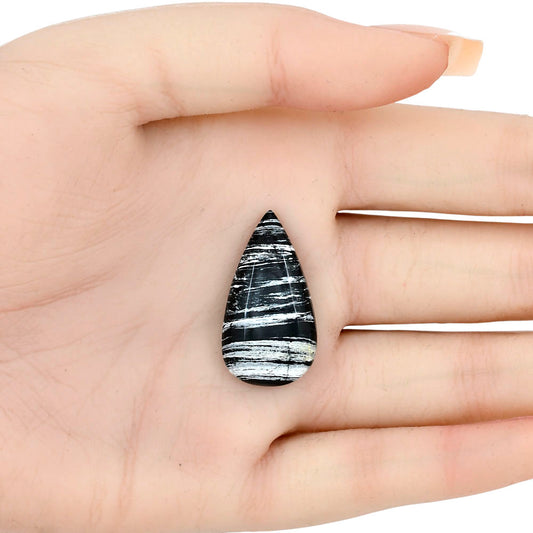 Silver Leaf Obsidian 29.3x15.9x5.7 mm Marquise Gemstone LS01674-22