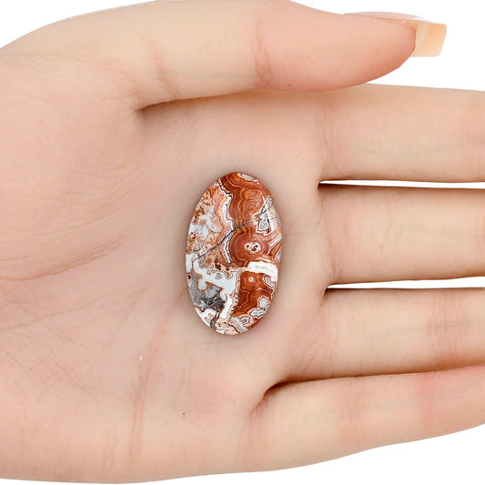 Rosetta Picture Jasper 30.2x17.5x5 mm Oval Gemstone LS01731-24